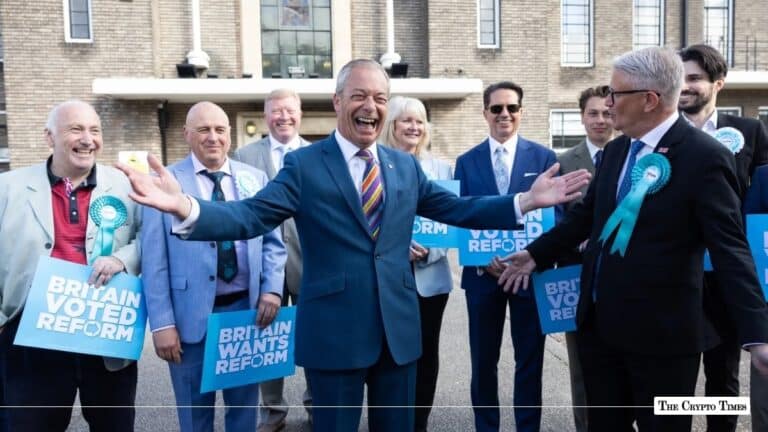 Reform UK Secures £7M More From Crypto Billionaire Donors