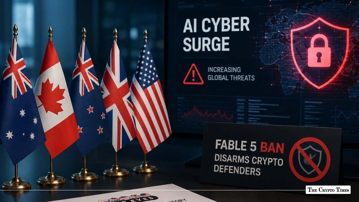 Five Eyes Warns of AI Cyber Surge as Anthropic’s Fable 5 Ban Hits Crypto