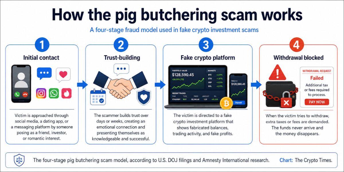 How pig butchering scams works