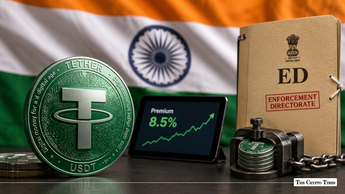 India's USDT Premium Jumps to 8.5% Amid ED Raids & Stablecoin Shortage