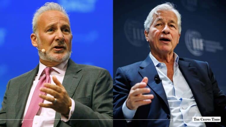 Peter Schiff Rejects JPMorgan CEO Jamie Dimon’s Crypto Rule Push