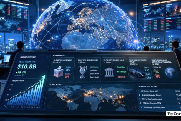 Prediction Markets Hit Record $10.8B Weekly Volume Record on Global Events