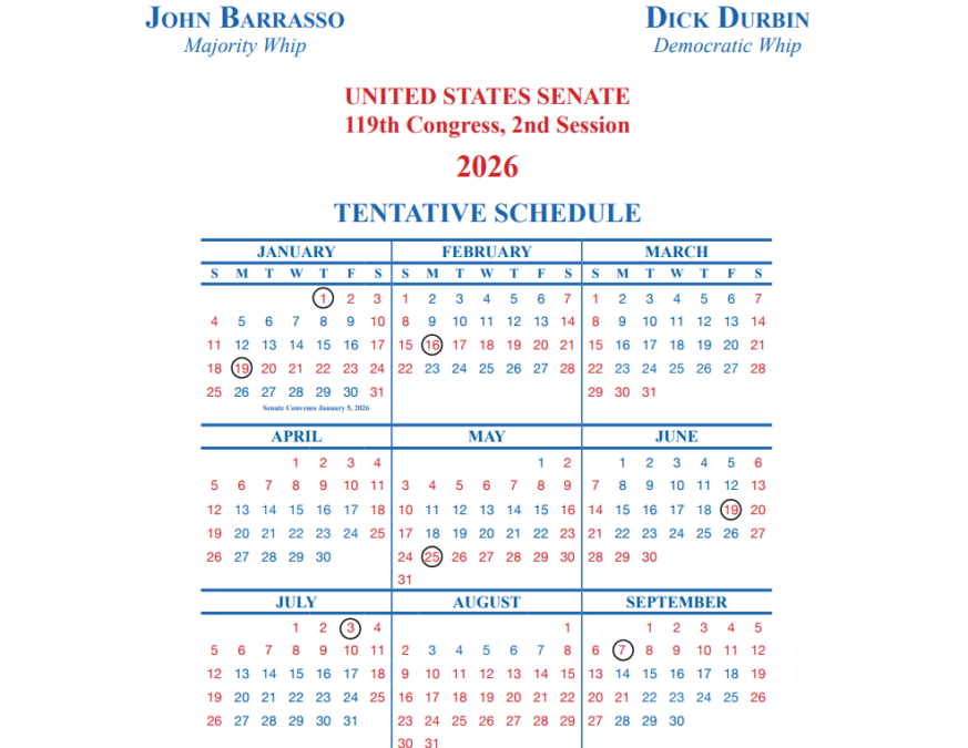 Senate Calendar