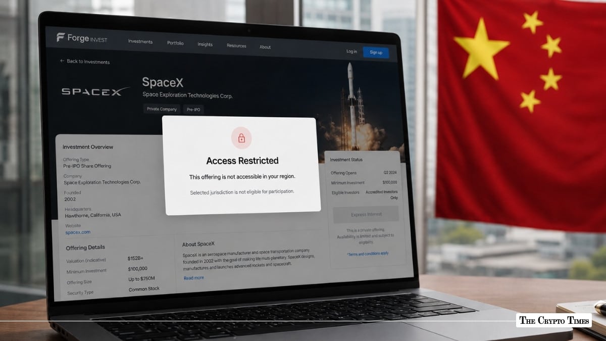 SpaceX IPO Excludes Chinese Investors, Leaving Crypto as the Only Alternative