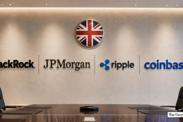 BlackRock, JPMorgan, Ripple & Coinbase Join 54-Firm UK Tokenization Taskforce