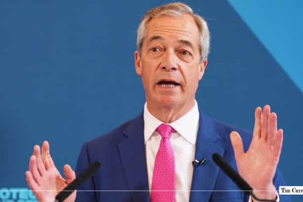 Farage Faces Record 34 Rivals After Crypto Funding Controversy