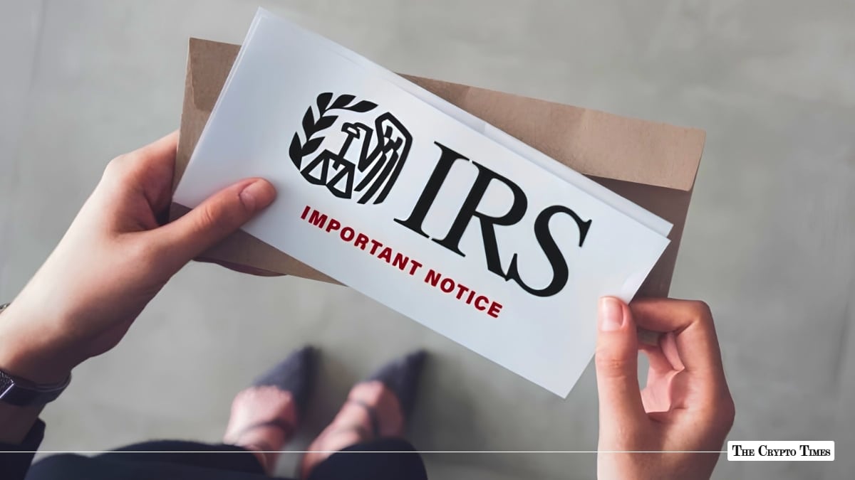 IRS Warns Crypto Holders About Fake Tax Letter Scam