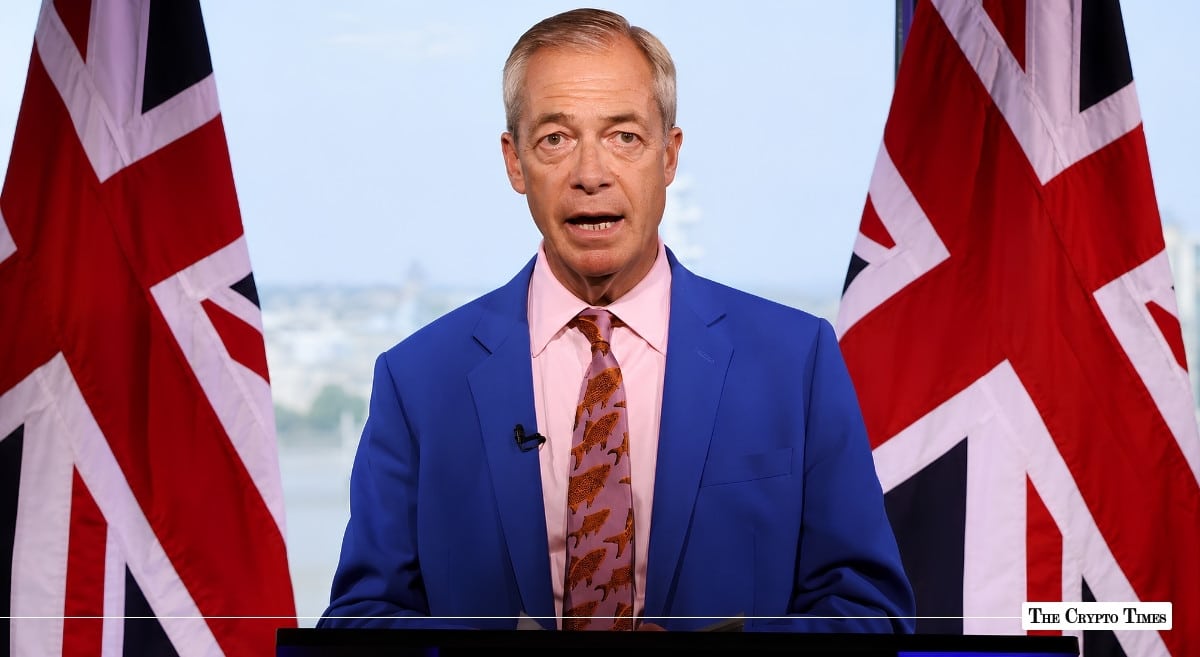 Nigel Farage Quits as UK MP Over £5M Crypto Gift From Tether Billionaire
