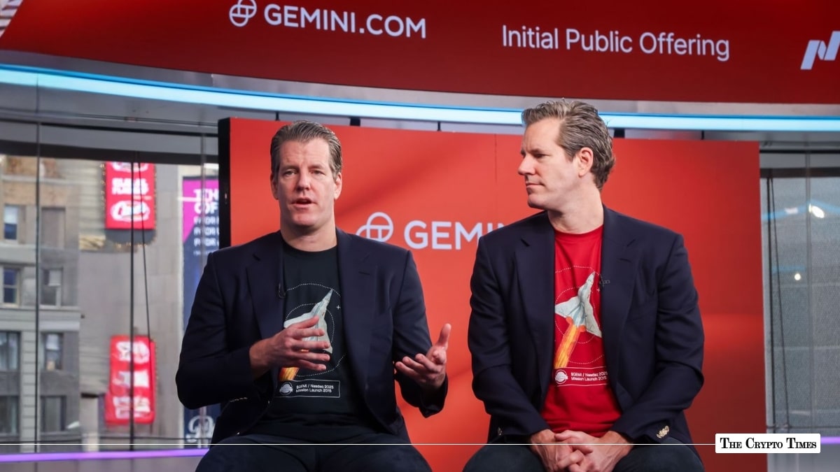 Tyler Winklevoss, Co-Founder and CEO of Gemini, and Cameron Winklevoss, Co-Founder and President of Gemini