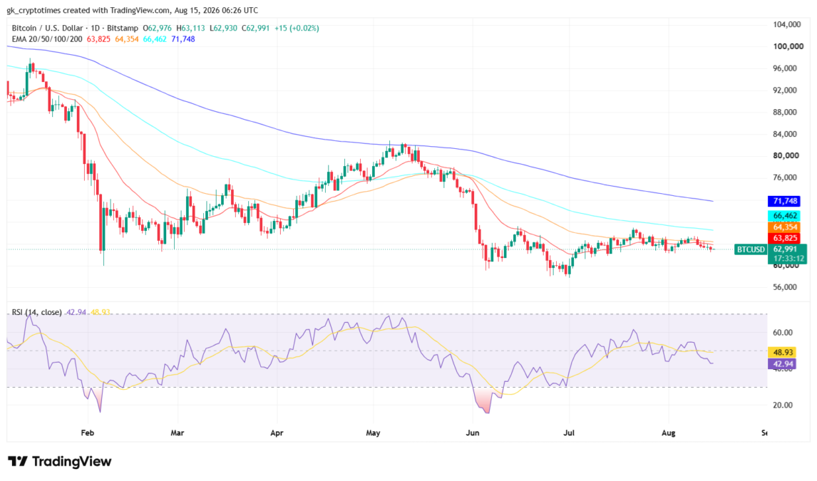 Bitcoin Price Holds Near $63,000 as Early Bottom Signals Emerge