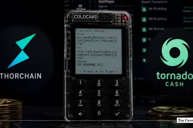 Coldcard Hacker Swaps Bitcoin to ETH via THORChain and Tornado Cash