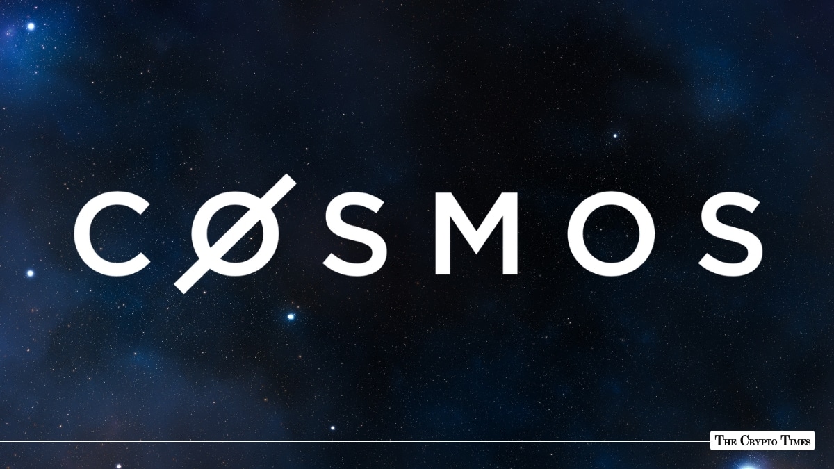 White Cosmos logo displayed against a starry outer space background