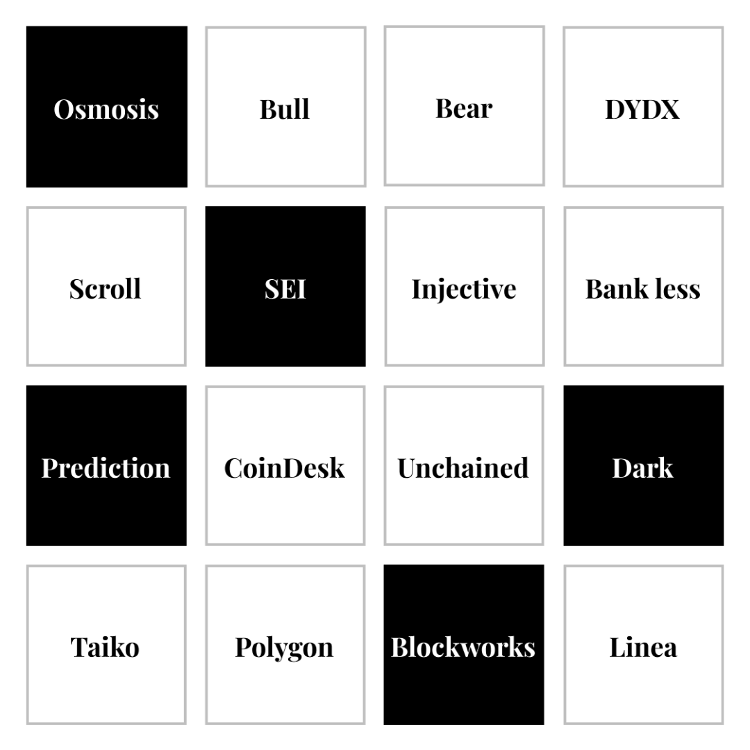 Crypto Connections game