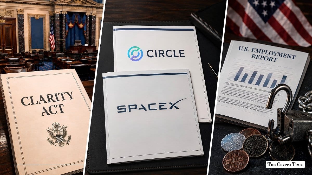 Crypto Week Ahead CLARITY Act Deadline, Jobs Data, Circle & SpaceX Earnings