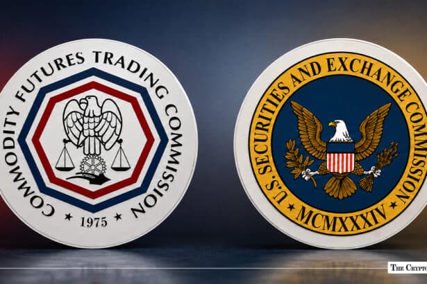 Official seals of the Commodity Futures Trading Commission (CFTC) and the Securities and Exchange Commission (SEC) side by side