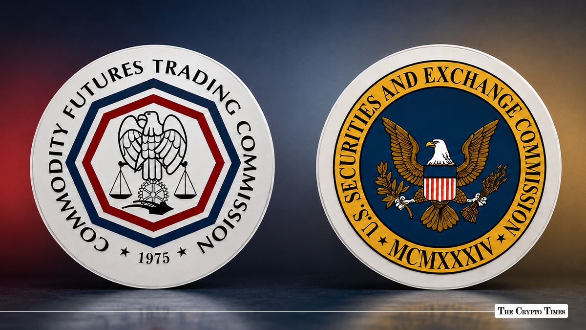 Official seals of the Commodity Futures Trading Commission (CFTC) and the Securities and Exchange Commission (SEC) side by side