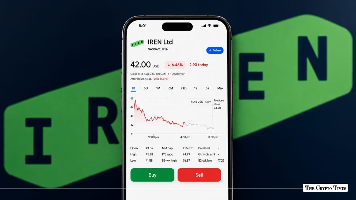 IREN Stock Falls 6.5% Even After Delivering Its First AI Data Center to Microsoft