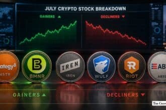 July Crypto Stock Breakdown Why MSTR, BMNR Held Gains as IREN, WULF, RIOT, ABTC Dropped