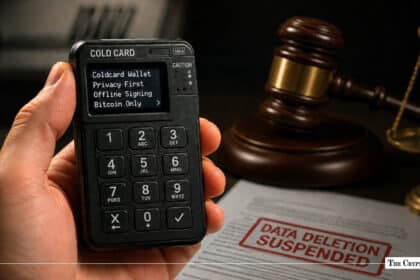 Privacy-First Coldcard Maker Suspends Data Deletion as Legal Proceedings Loom