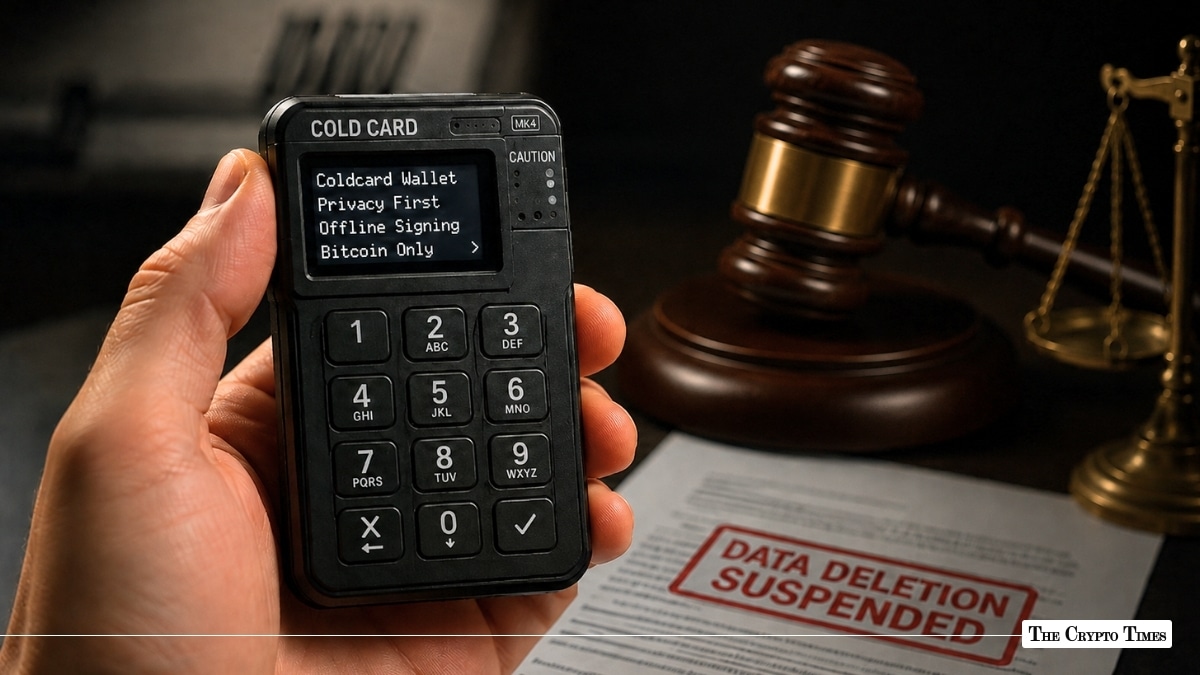 Privacy-First Coldcard Maker Suspends Data Deletion as Legal Proceedings Loom