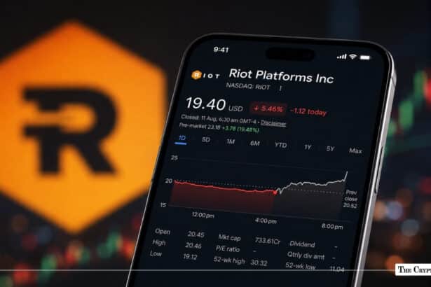 Riot Platforms (RIOT) Stock Jumps Over 20% After $9.1B Anthropic Deal