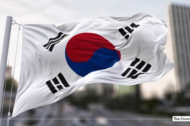 The national flag of South Korea
