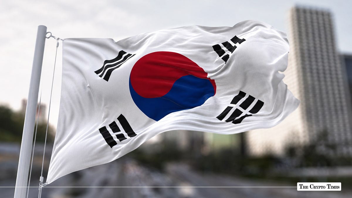The national flag of South Korea