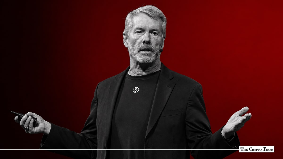 MicroStrategy Executive Chairman Michael Saylor speaking on stage at a conference