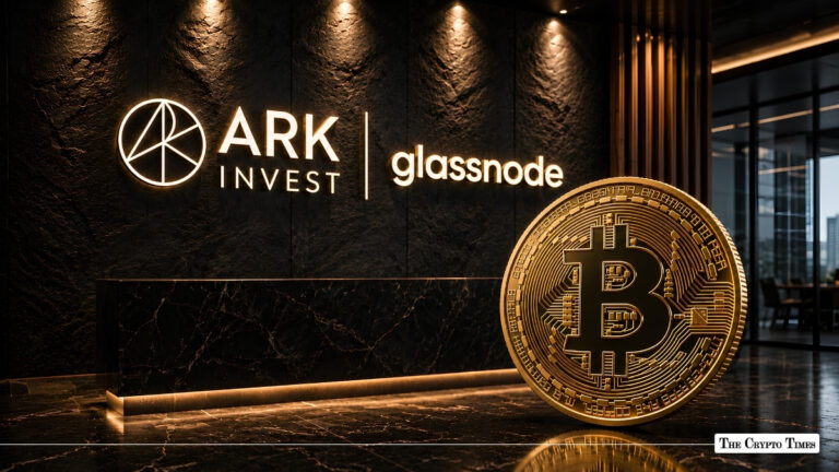 ARK Invest and Glassnode logos displayed alongside a Bitcoin symbol