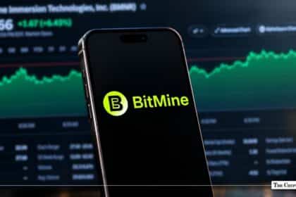 Bitmine Stock (BMNR) Gains Over 6% as Ethereum Treasury Reaches 5.98M