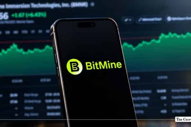 Bitmine Stock (BMNR) Gains Over 6% as Ethereum Treasury Reaches 5.98M