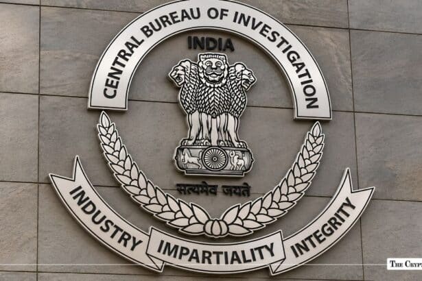 Central Bureau of Investigation India emblem mounted on a stone wall.