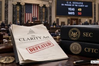 CLARITY Act Fails 49-50 in US Senate as SEC & CFTC Move Ahead on Crypto Rules Within 48 Hours