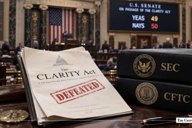 CLARITY Act Fails 49-50 in US Senate as SEC & CFTC Move Ahead on Crypto Rules Within 48 Hours