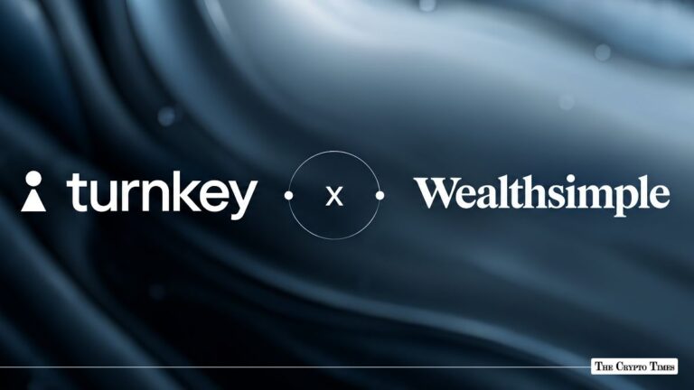 Turnkey and Wealthsimple partnership graphic displaying both brand logos connected by a collaboration emblem.