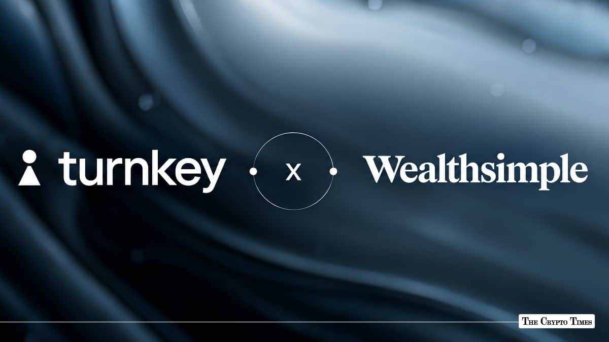 Turnkey and Wealthsimple partnership graphic displaying both brand logos connected by a collaboration emblem.
