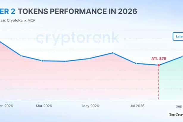 A line chart showing Layer 2 token performance in 2026 rebounding from a $7B low to $11.5B.