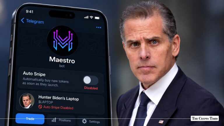 Maestro Disables Auto Snipe for Hunter Biden’s $LAPTOP Meme Coin Analyst Warns of High Volatility