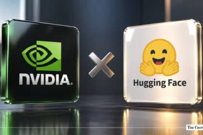 NVIDIA and Hugging Face logos side by side with a metallic X between them