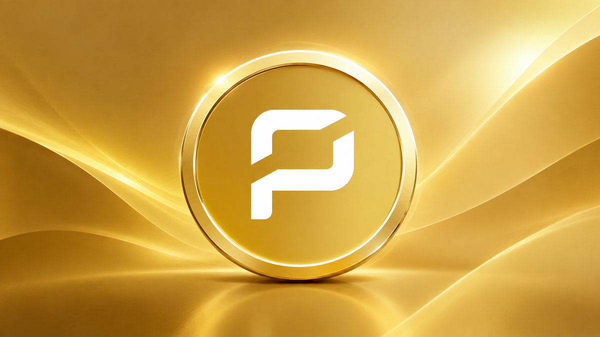 Pirate Chain (ARRR) coin with its logo on a golden background.