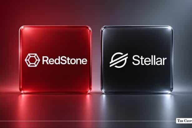 Redstone and Stellar corporate plaques placed side-by-side on a glossy surface.