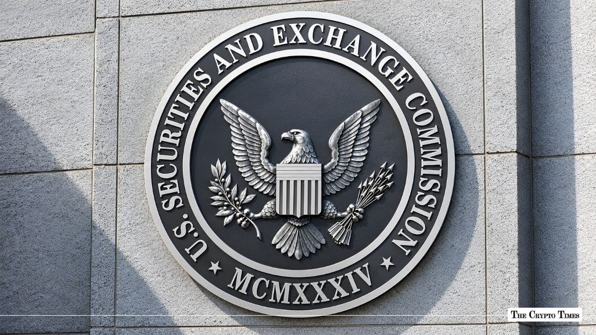 U.S. Securities and Exchange Commission (SEC) official seal mounted on a stone wall exterior.