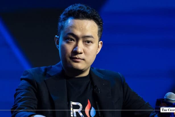 TRON founder Justin Sun speaking at a conference
