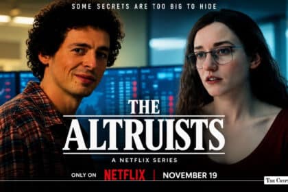 Netflix "The Altruists" series poster featuring Sam Bankman-Fried and Caroline Ellison characters