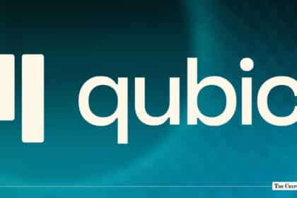 Qubic logo on a teal gradient background