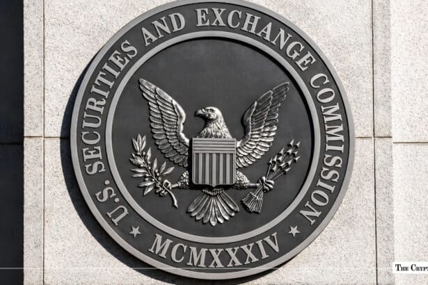 Official U.S. Securities and Exchange Commission (SEC) seal mounted on a exterior stone wall.