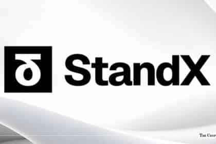 StandX corporate logo and emblem on a white background