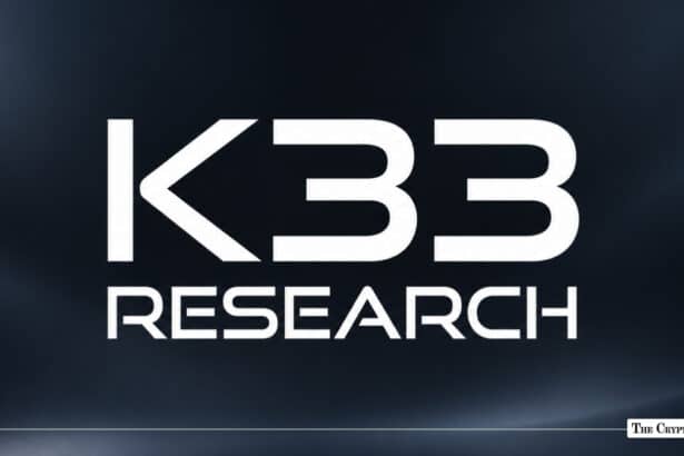 K33 Research corporate logo on a dark background