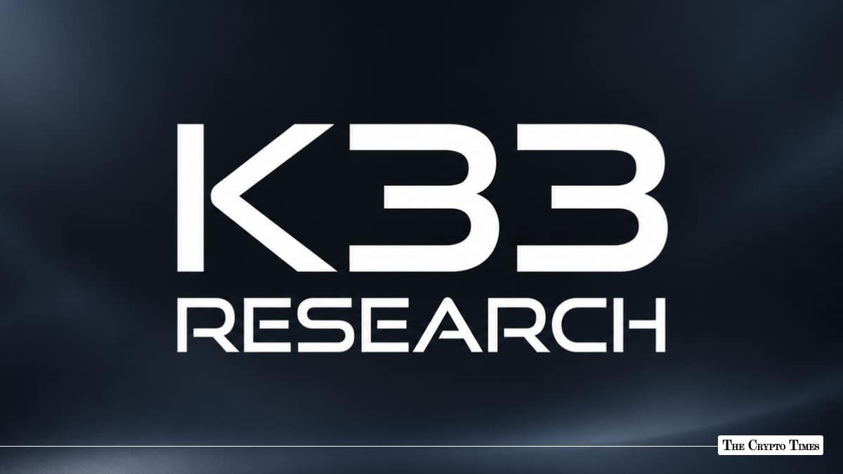 K33 Research corporate logo on a dark background
