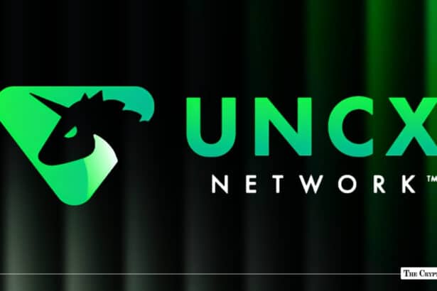 UNCX Network corporate logo and unicorn emblem on a dark background